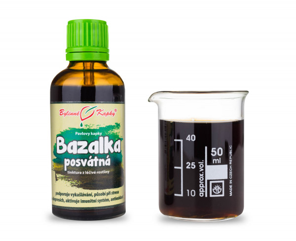 Bylinné kapky Bazalka posvátná kapky (tinktura) 50 ml
