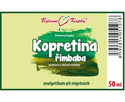Bylinné kapky Kopretina řimbaba kapky (tinktura) 50 ml