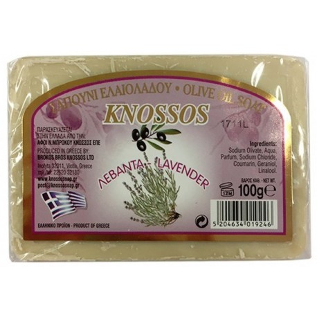 Knossos Mýdlo Olivové Řecké Levandule 100g 