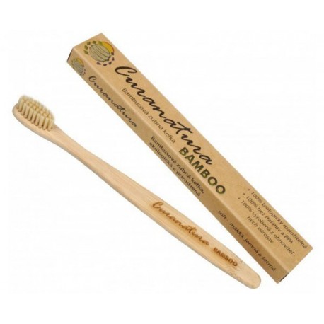 Curanatura Kartáček na zuby s bambusovými štětinkami extra měkký 1 Ks