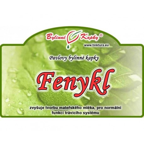 Bylinné kapky Fenykl kapky (tinktura) 50 ml