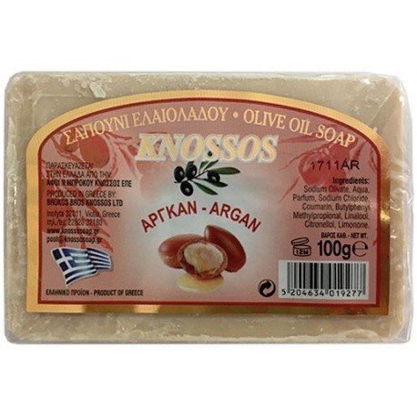 Knossos Mýdlo Olivové Řecké Argan 100 g