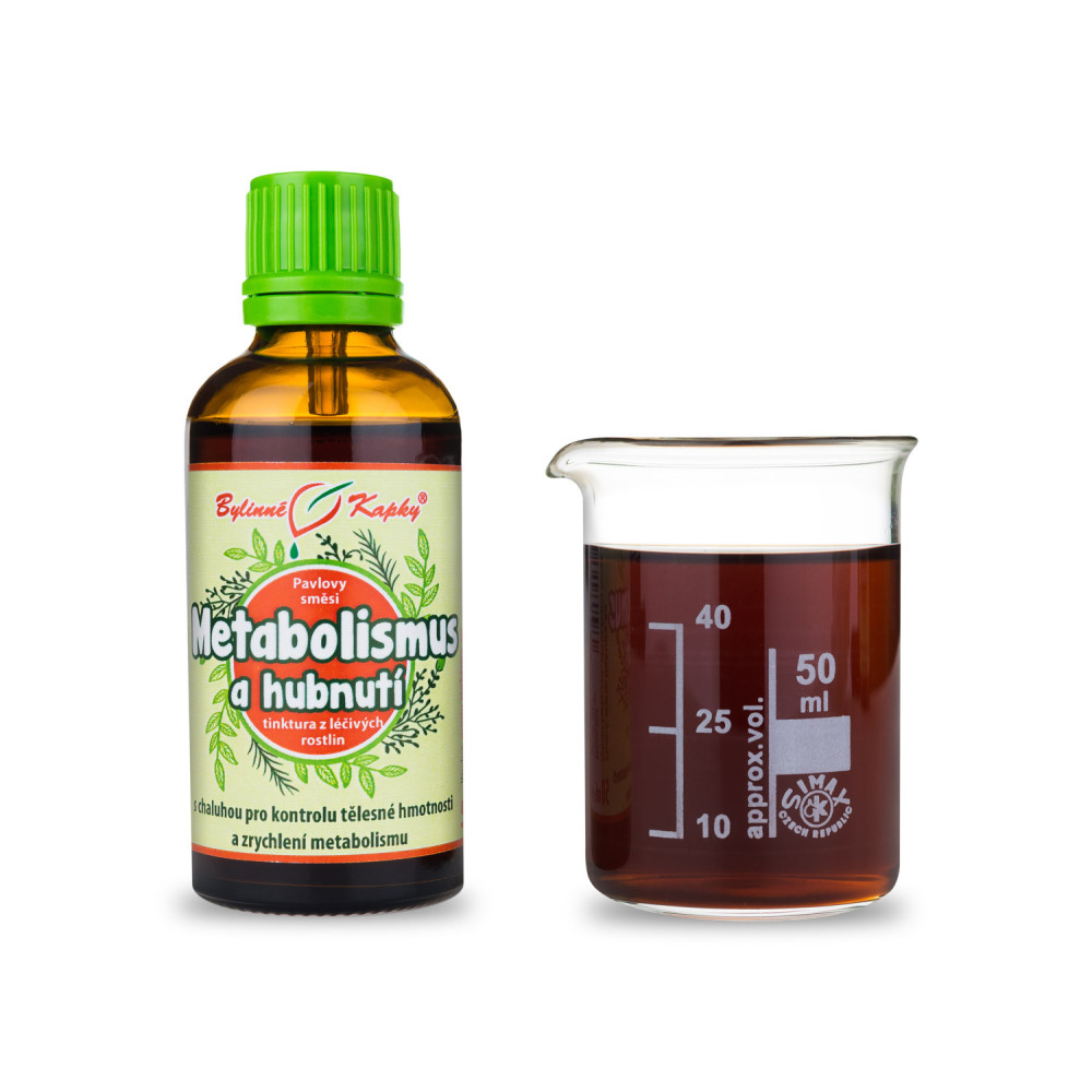 Metabolismus a hubnutí - Pavlovy bylinné kapky (tinktura) 50 ml