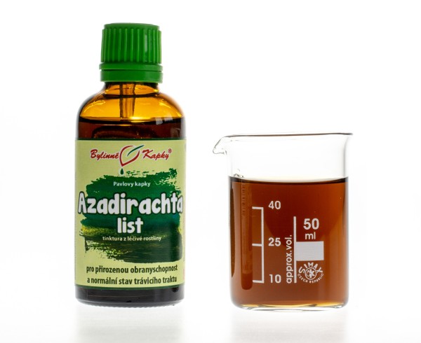 Bylinné kapky Azadirachta list (Nimba) kapky (tinktura) 50 ml
