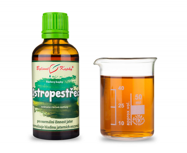 Ostropestřec - Pavlovy bylinné kapky (tinktura) 50 ml