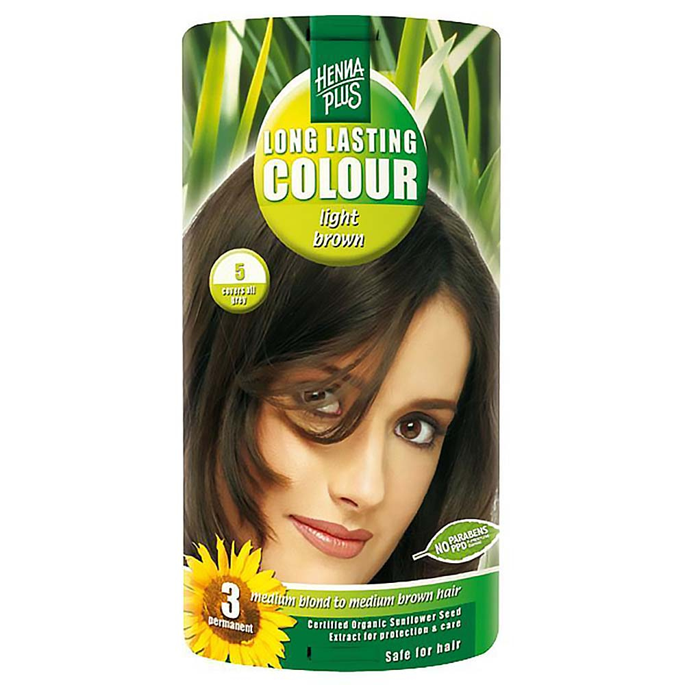 Henna plus Barva na vlasy dlouhotrvající SVĚTLE HNĚDÁ 5 100 ml