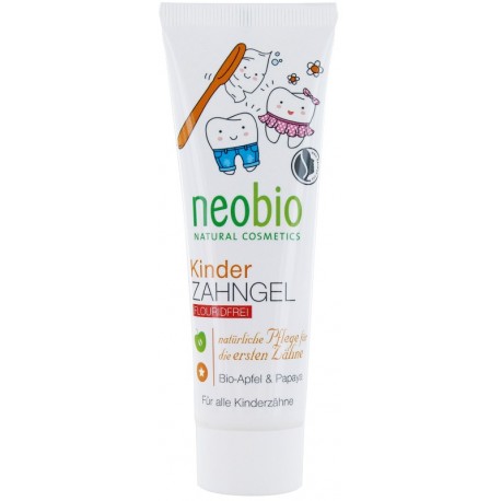 NEOBIO Dětský zubní gel Bio-Jablko & Papaya 50 ml