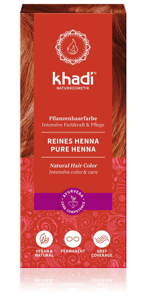 Khadi rostlinná barva na vlasy ČISTÁ HENNA 100g