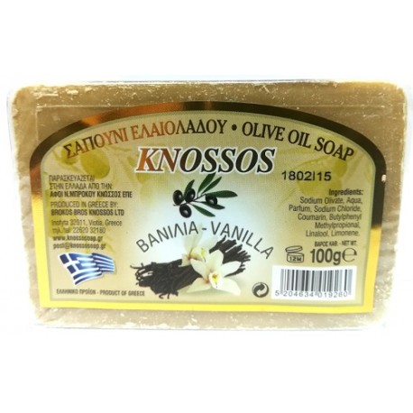 Knossos Mýdlo Olivové Řecké s vůní vanilky 100g 