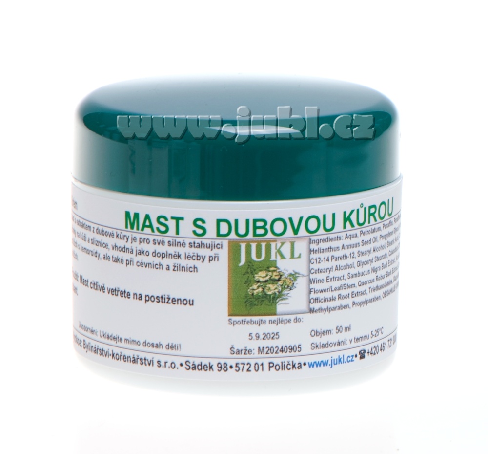 Jukl Bylinná mast s dubovou kůrou