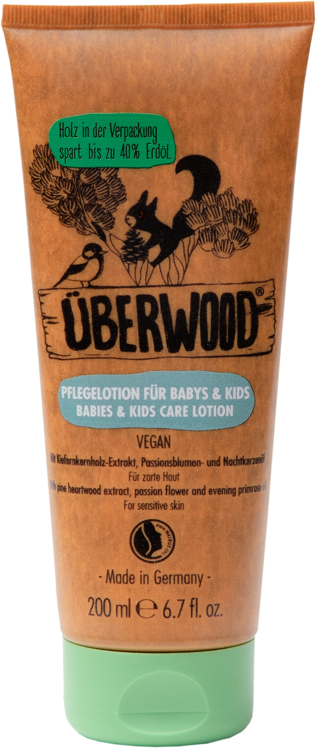 Überwood Pečující tělové mléko pro kojence a děti 200ml