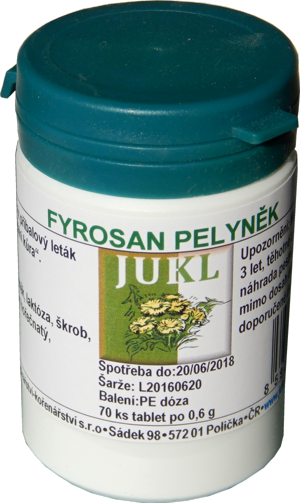 Jukl Fyrosan Pelyněk 70 tablet