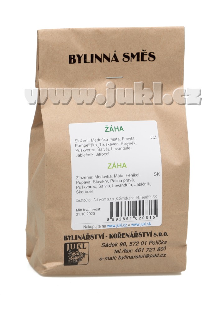 Jukl Bylinný čaj ŽÁHA 100g