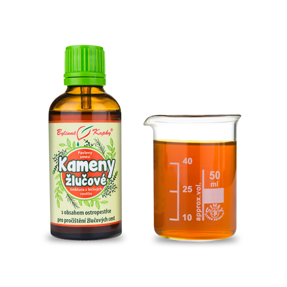 Kameny žlučové - Pavlovy bylinné kapky (tinktura) 50 ml