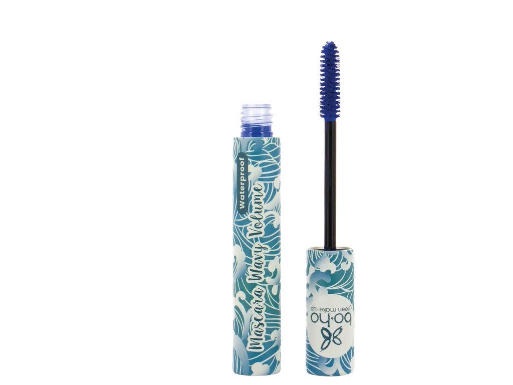 BO.HO Green make-up Přírodní prodlužující voděodolná řasenka - Wave Volume - modrá