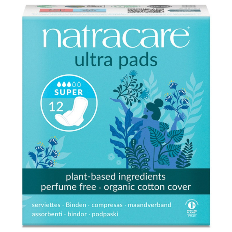 Natracare Menstruační vložky Ultra SUPER s křidélky 
